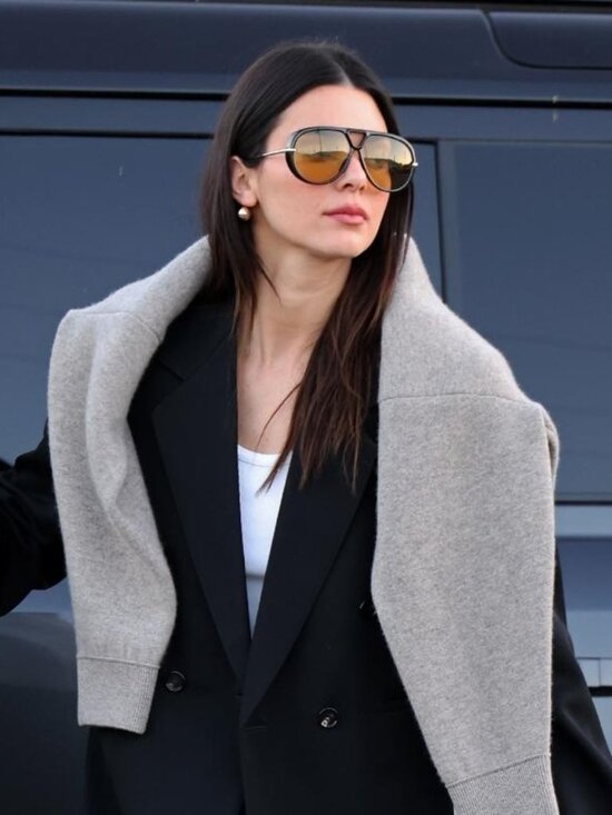 Bottega Veneta BV1273S 003 Geometric Sunglasses - Black and Gold/Yellow main image 5